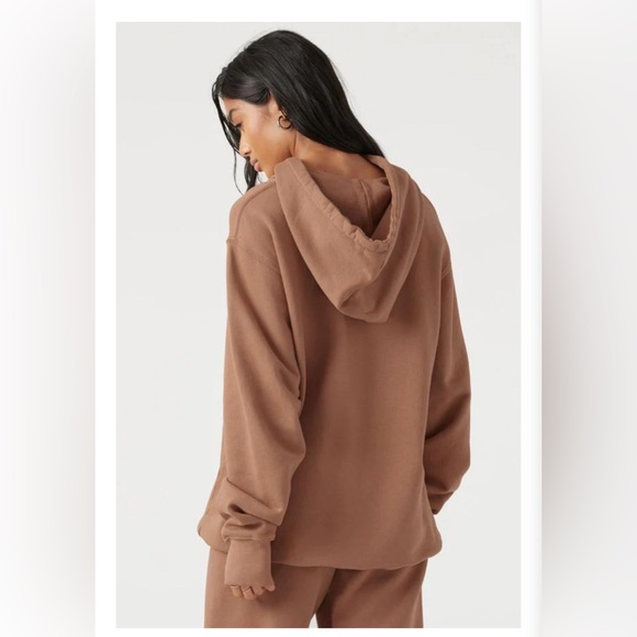 JOAH BROWN Empire Pullover Hoodie S/M Terracota French Terry - Picture 3 of 12